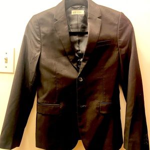 H&M Black boys jacket 10-11Y lined.